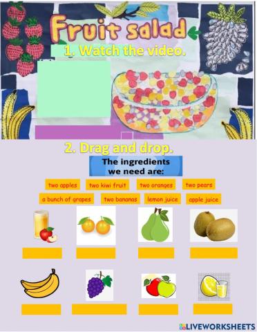 Let-s prepare a fruit salad!