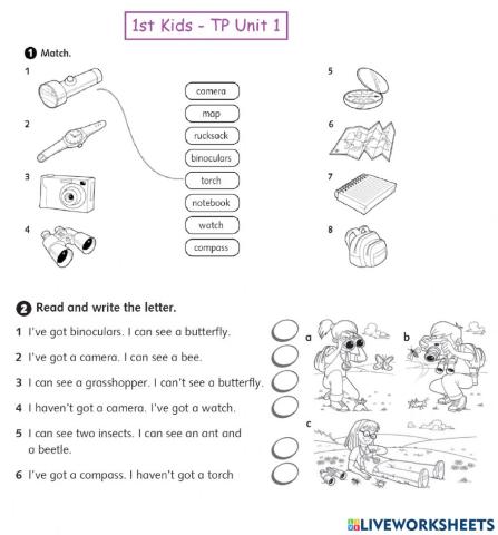 TP Unit 1 - 1st Kids