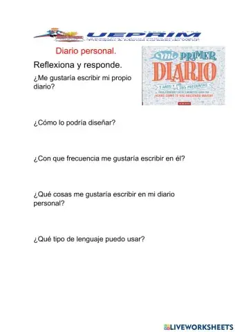 Escritura de un diario