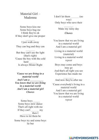 Material Girl  Madonna
