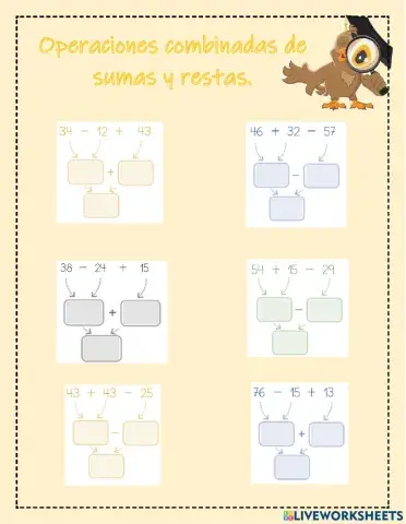 Sumas y restas combinadas