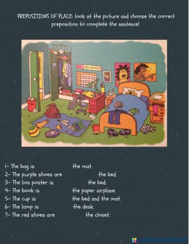 Prepositions of place