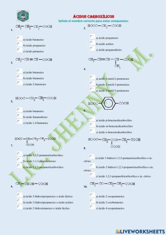 Ácidos carboxílicos