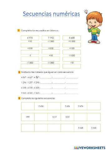 Secuencias Numéricas