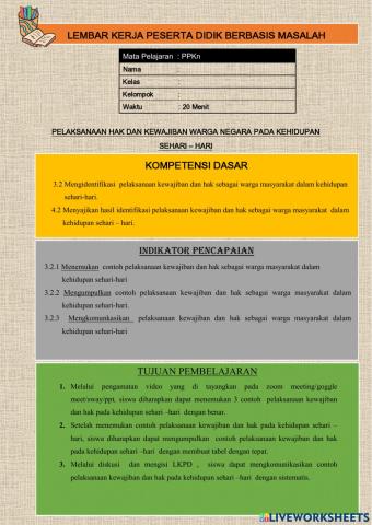 Lkpd berbasis masalah