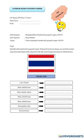 LKPD IPS Tema 8 Kelas VI