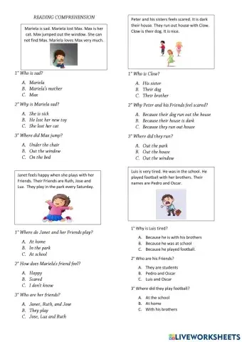 Reading Comprehension