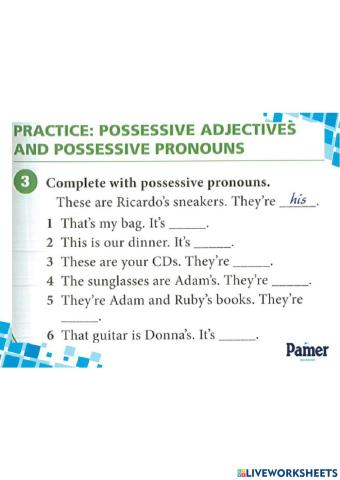 Possessive pronouns
