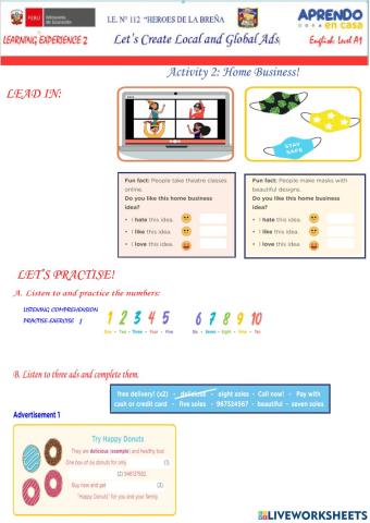 Let-s creative local and global Ads