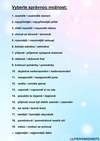 Pravopis - skupiny -mě-, -mně-