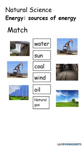 Sources of energy