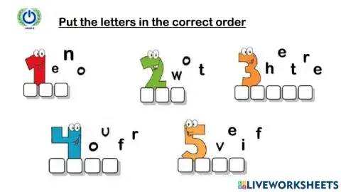 Put the letter in the correct order