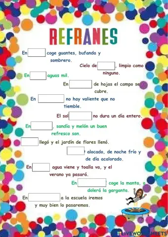 Refranes de los meses del año