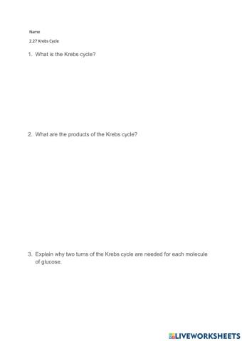 2.27 Krebs Cycle