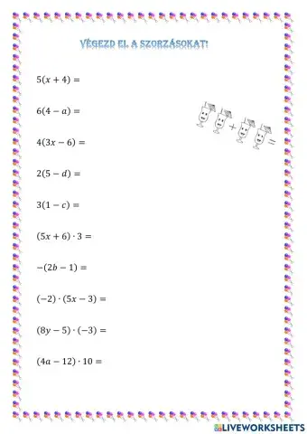 Algebrai kifejezések