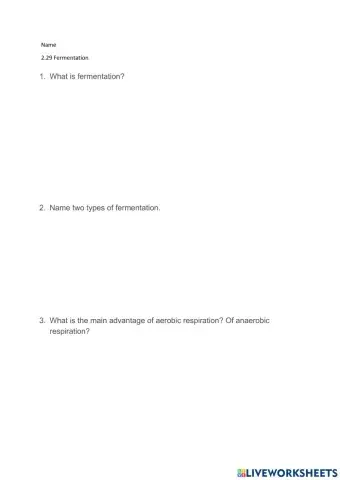 2.29 Fermentation