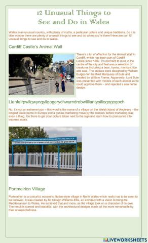 12 Unusual Things to  See and Do in Wales