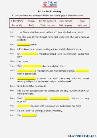 PI1 OM Un.4 Listening