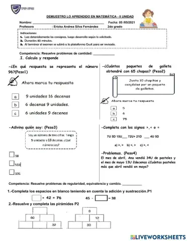 Prueba de Matemática