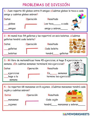 Problemas con división