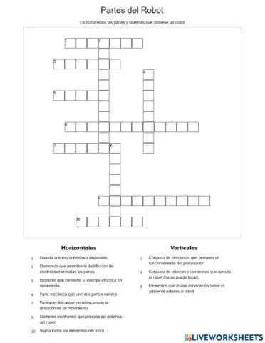 Partes y sistemas de un robot