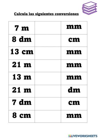 Conversión de longitud-Ejercicio 1
