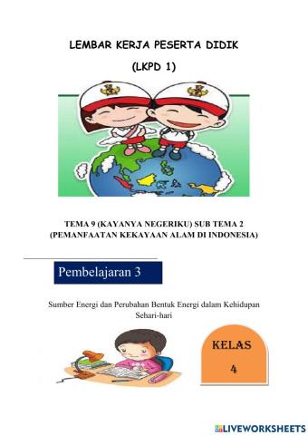 Lkpd 1 sumber energi dan perubahan bentuk energi