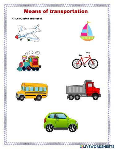 Means of transportation