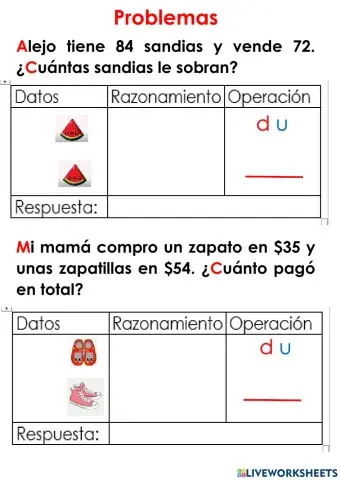 Problemas matematicos