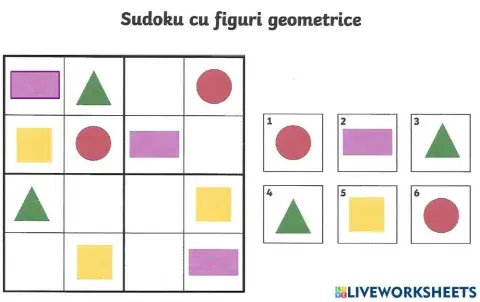 sudoku - figuri geometrice