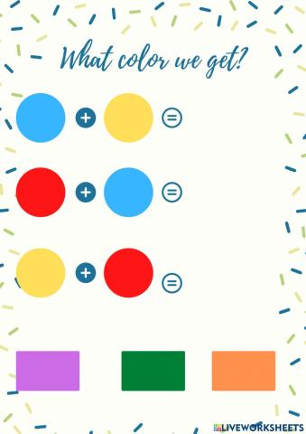 Colores primarios y secundarios