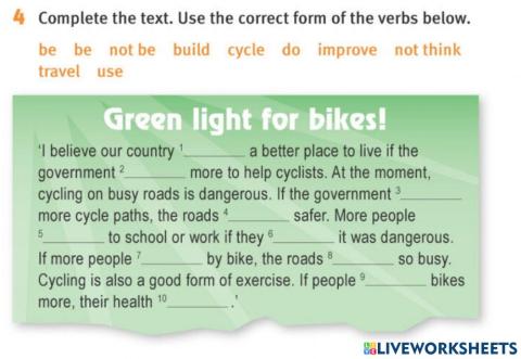 Second Conditional (Bikes)