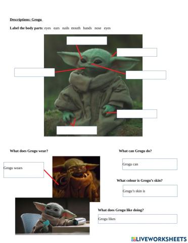 Descriptions: Grogu