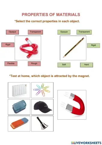 Properties of materials