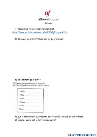 L'alphabet et les chiffres