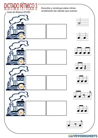Dictado rítmico fácil 3