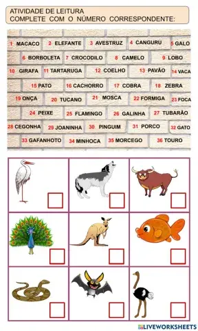 Atividade de leitura