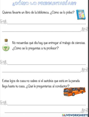 Como lo preguntarías?