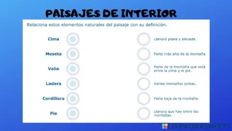Paisajes de interior