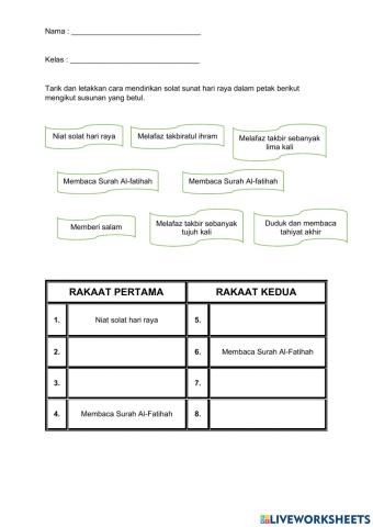 Solat Sunat Dua Hari Raya