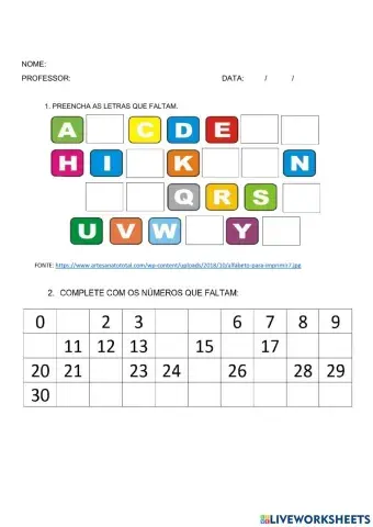 Sequência Didática Alfabeto 3