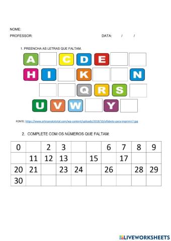 Sequência Didática Alfabeto 3