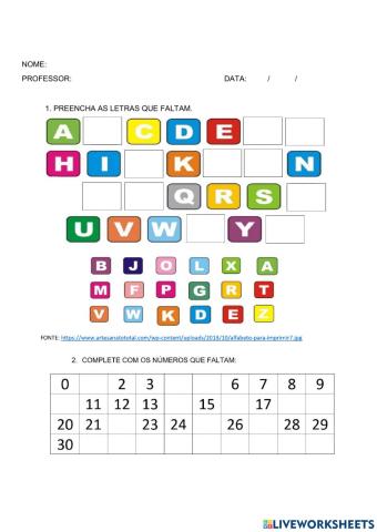 Sequência Didática Alfabeto 4