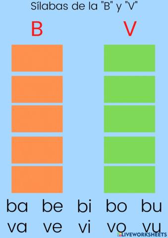 Sílabas -b- y -v-
