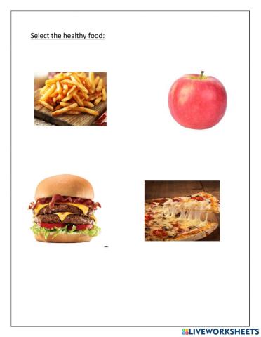 Select healthy food