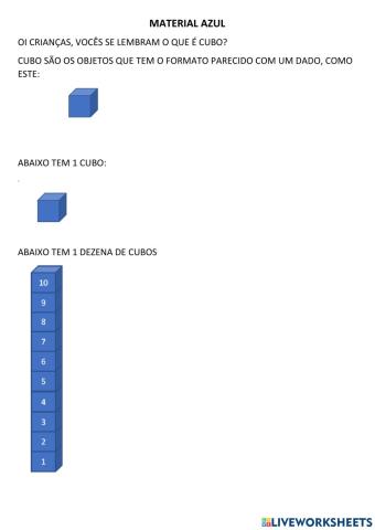 Contando os cubos