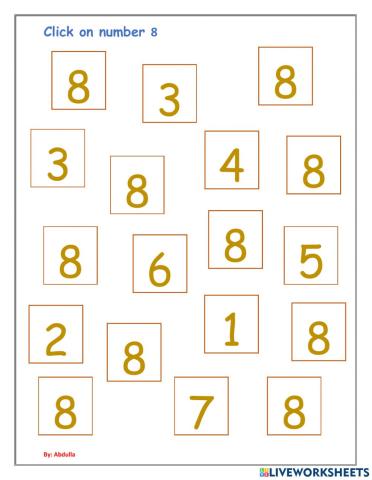 Find number 8