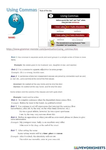 Punctuating Compound and Complex Sentences