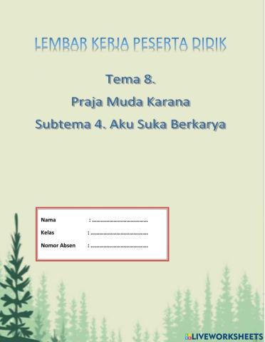 E-LKPD Tematik Tema 8