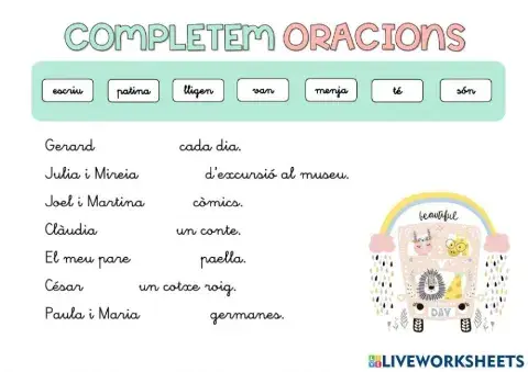 Construïm oracions I
